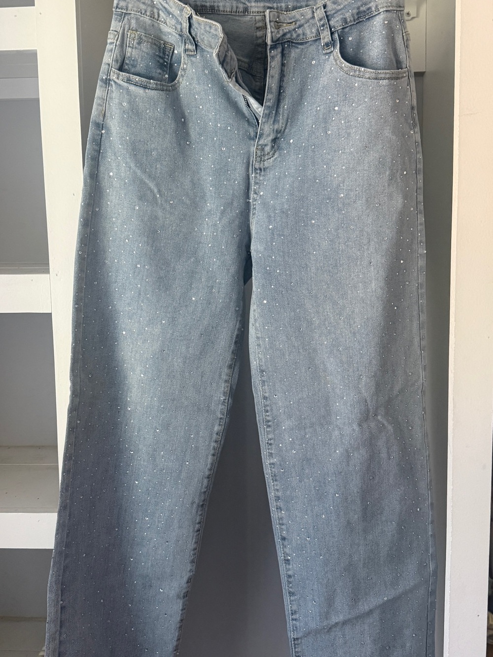 Light Blue Embellished Women’s Jeans